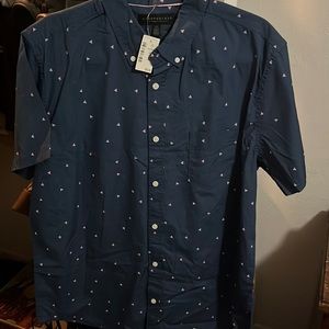 Blue / purple dress shirt for men with tag